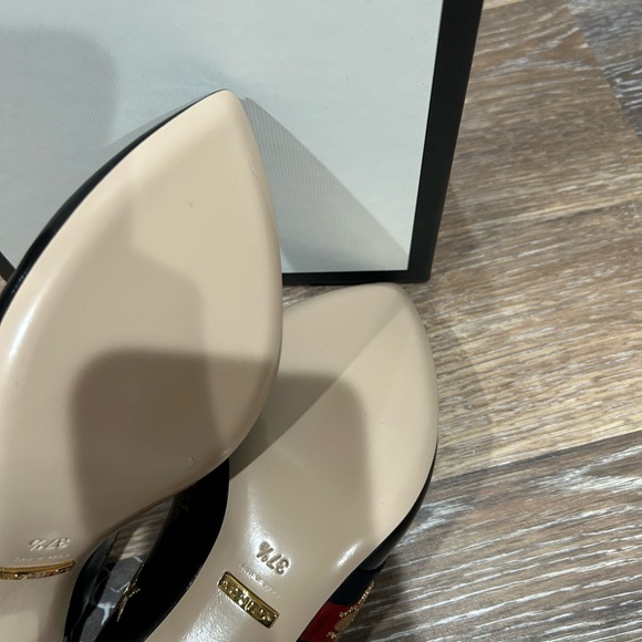 Gucci leather sling back heels, authentic - Picture 7 of 10